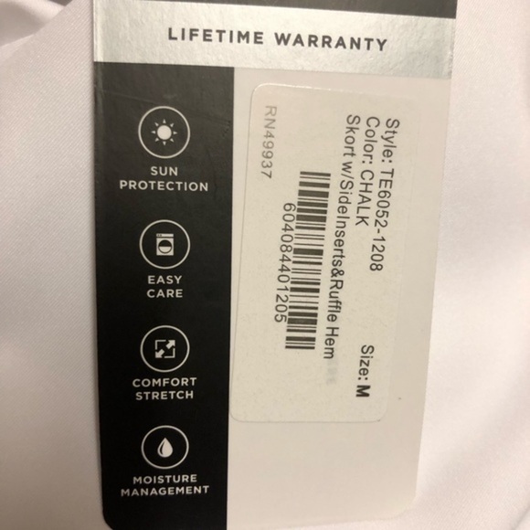 TAIL skort with side inserts & Ruffle Hem Tenniscore size M - Picture 10 of 12